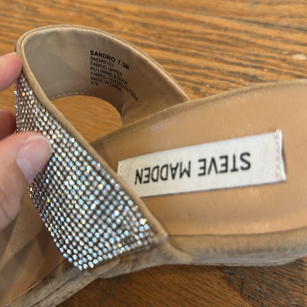 Steve Madden Sandro Embellished Sandals - Picture 4 of 6